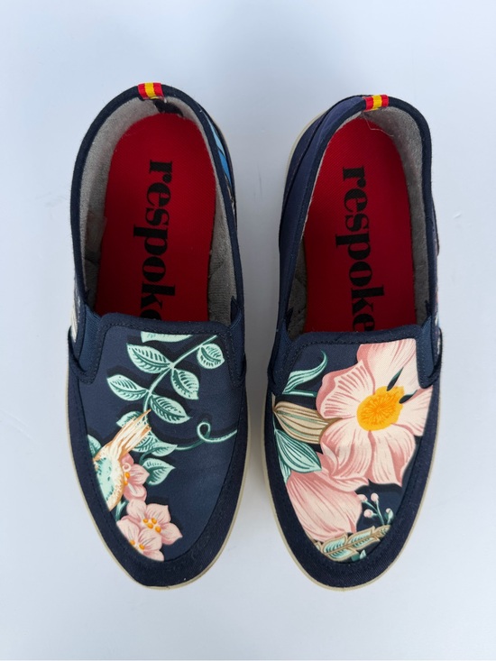 Respoke Shoes - Respoké Navy Floral Slip-On Mules